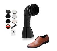 Lucidatrice elettrica per scarpe, lucidatrice a mano per scarpe, 6 testine per scarpe, kit automatico per lucidare le scarpe, kit lucidascarpe in pelle ricaricabile tramite USB