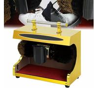 Lucidatrice elettrica per scarpe, lucidatrice automatica con spazzole morbide e dure, per uso domestico e commerciale