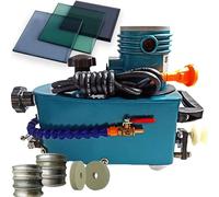 Lucidatrice elettrica portatile for bordi in vetro da 800 W, con 8 mole diamantate e due mole lucidanti, 8000 giri/min, for smussatura e lucidatura del vetro