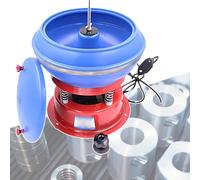 Lucidatrice elettrica vibrante con ciotola, per lucidatura vibrante di gioielli in metallo, smerigliatrice, rosso-bluebarrel-8