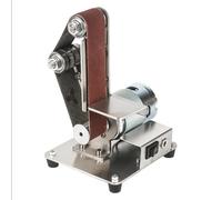 Lucidatrice fai-da-te Piccola macchina multifunzionale a nastro abrasivo Levigatrice a nastro da tavolo Affilatrice per bordi Rettificatrice a nastro