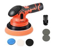 Lucidatrice for auto a batteria 12V 5000 giri/min Macchina for ceretta elettrica senza fili regolabile a 6 velocità Strumento di lavaggio automatico for bellezza auto Ampia Applicazione