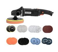 Lucidatrice For Auto Ad Alta Potenza 1400W 8 Marce Auto Beauty Lucidatura Elettrica Ceretta Macchina Portatile Strumenti Di Riparazione Graffi For Dettagli Auto(Package 2)