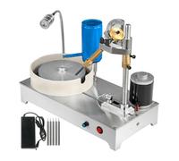 Lucidatrice for gioielli 1800/2800 giri/min. for gemme for taglio, incisione, perforazione, rettifica Per principianti del fai da te(With Water Bucket)