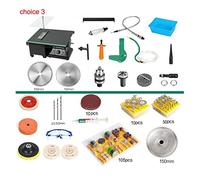 Lucidatrice for lucidatura di gioielli aggiornata Tornio da banco Lucidatrice for rocce Mini multiuso regolabile for la lavorazione del legno in metallo gemma Durata Notevole (Color : Option 3)