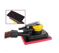 Lucidatrice, Handheld Metal Burnishing Machine Pneumatic Orbital Sander Air Grinder 88A/98A Vacuum Eccentric Polishing/Grinding Machine Pneumatic Tools(70x198MM)