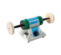 Lucidatrice, lucidatrice da tavolo con ruote in tessuto e ruote in fibra | 320 W, spina europea,10.000 RPM | lucidatrice elettrica, doppia smerigliatrice