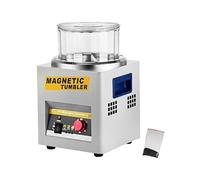 Lucidatrice magnetica for gioielli Kt-185, lucidatrice rotativa for gioielli da 180 mm, lucidatrice professionale a tamburo rotante con rotazione bidirezionale da 2000 giri/min, for metalli leggeri St
