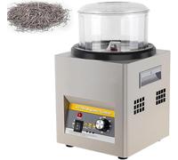 Lucidatrice magnetica per gioielli, 2000 giri/min, con aghi per lucidatura da 500 g, lucidatrice per bicchieri, rotazione a doppia direzione, per gioielleria, studio (colore: nero)