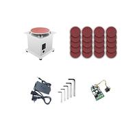 Lucidatrice, Mini levigatrice a disco da banco Rullo abrasivo Affilabordi elettrico 7 Rettificatrice da banco autoadesiva a velocità variabile(Set 3)