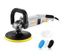 Lucidatrice orbitale elettrica per auto: DEKOPRO 1200W Kit Lucidatore Elettrico con avvio morbido a velocità costante 600-3000RPM e disco da 180 mm - per lucidatura, cera e dettagli di auto