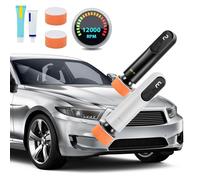 Lucidatrice per auto 2000mAh Mini lucidatrice elettrica senza fili Strumento per cera regolabile Display a LED a 3 velocità Lucidatura automatica per carrozzeria auto