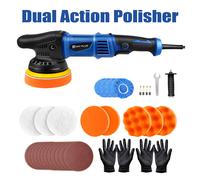 Lucidatrice per auto a doppia azione Macchina per lucidatura orbitale DA Levigatrice per cera 2 tipi di tamponi Macchina per lucidatura orbitale