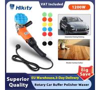 Lucidatrice per Auto Hikity 1200W ceretta per lucidatura automatica a velocità regolabile con 14 ruote in spugna per lucidatura e ceretta dell'auto