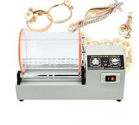 Lucidatrice per bicchieri da 580 W, Mini lucidatrice rotativa per gioielli con capacità di 24 libbre, Rullo rimovibile, Regolazione a 4 velocità Con timer da 60 minuti, per gioielli, artigianato