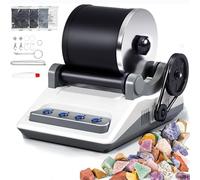 Lucidatrice per gemme con timer, smerigliatrice staccabile e set di lucidatura a 4 stadi per fai da te scienza e hobby