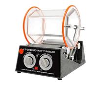 Lucidatrice per gioielli, 150 W, smerigliatrice a tamburo | Lucidatrice per la pulizia e la lucidatura di gioielli, metallo, giada, timer da 0 a 60 minuti, 5 velocità