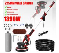 Lucidatrice per levigatrice elettrica per cartongesso 1390W Velocità variabile regolabile con levigatrice per smerigliatrice da parete con maniglia autoaspirante