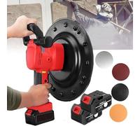 Lucidatrice per Lisciatura di Pareti con Spatola Elettrica, Kit Levigatrice per Superfici di Pareti di Cemento Portatile 1680w, per la Costruzione di Superfici di Malte ,twobatteryversion