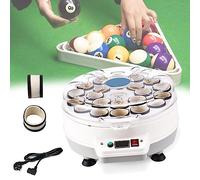 Lucidatrice per palline da biliardo per 16/22 palline, kit di pulizia per palline da biliardo con 1 interruttore di avvio e arresto a chiave - Pulisci, lucida e cura le palline da biliardo,22balls