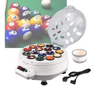 Lucidatrice per palline da biliardo per 16/22 palline, kit di pulizia per palline da biliardo con 1 interruttore di avvio e arresto a chiave - Pulisci, lucida e cura le palline da biliardo,16balls