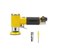 Lucidatrice per pietre Mini Orbital 2/3 "Air Sander Lucidatrice pneumatica Grinder Buffer Lucidatrice orbitale a doppia azione 80PCS Set di carta vetrata Prestazioni di lucidatura naturalmente miglior