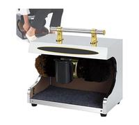 Lucidatrice per scarpe, completamente automatica, kit per la cura della pelle, per hotel, commerciale, con doppia spazzola combinata, per rimozione e lucidatura della polvere (C)
