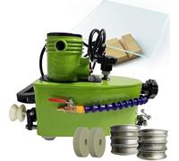 Lucidatrice per vetro con ruote diamantate per smussatura e lucidatura