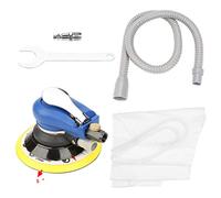 Lucidatrice pneumatica Lucidatrice ad aria Aspirapolvere Strumento di lucidatura pneumatico Design ergonomico durevole ad alta velocità per mobili in metallo per automobili (5 pollici (135 pezzi))