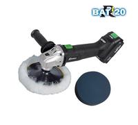 Lucidatrice Professionale a batteria ribimex 150mm softgrip fissaggio rapido