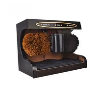 Lucidatrice, Pulisciscarpe Elettrico, Spazzola Buffer Per La Cura Della Suola, Lucidatura Automatica, Macchina Per Pulizia Pelle Lucida Facile Da Usare ,per lucidare oro argento(Soft Brush Black)