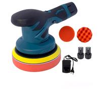 LUCIDATRICE ROTORBITALE CON 2 BATTERIA 12 V LEVIGATRICE AUTO LUCIDARE MACCHINA