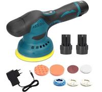LUCIDATRICE ROTORBITALE ORBITALE LEVIGATRICE VELOCITÀ ELETTRONICA 8PZ 2 BATTERIE