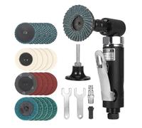 Lucidatrice, Smerigliatrice pneumatica a 90 gradi, mini smerigliatrice pneumatica, dischi abrasivi con blocco a rullo da 2 pollici