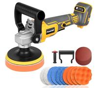 Lucidatrice tampone senza fili per batteria Dewalt 20 V Max, lucidatrice rotativa per auto senza spazzole da 15,2 cm, velocità variabile 1000-6000 giri/min, lucidatrice per manico rimovibile per