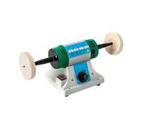 Lucidatrice Tornio da banco con tamponi for lucidatura di rocce multifunzionali a velocità variabile regolabile 2 ruote in tessuto