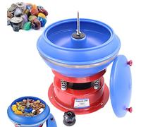 Lucidatrice Vibrante Da 8 Pollici, Kit Elettrico Rock Tumbler, Capacità 3,5 L, Adatto Sia Alla Lucidatura a Secco Che a Umido, Diametro Cilindro Vibrante 240 Mm, Altezza Totale 320 Mm, Per La Molatura