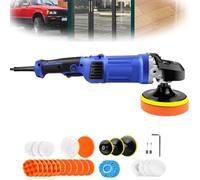 Lucidatrici Auto a, Levigatrice per Auto 1400W, Kit Lucidatrice a, 800-3500 RPM, 6 velocità variabili, Guanti, 5 x Spugne Lucidanti