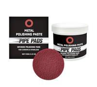 Lucidatura Pasta, Gloss Repair Cream, Scratch Remover With Pad Support, Metal Shine Solution For Brass Alluminio, Exhaust Cleaner With Finish, Wheel Buffer For Professionals and Beginners