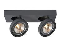 Lucide 09920/20/36 Spot Soffitto, Alluminio, 20 W, Grigio