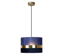 LUCIDE 10409/01/35 Sospensione, Lino 40 W, Blu