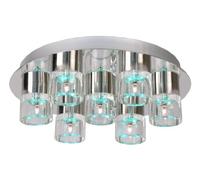 Lucide 32151/27/11 - Lampada da soffitto Tabu in Vetro e Metallo