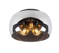 LUCIDE 45101/40/65 Plafoniera, Vetro, 120 W, Fumo, Nero