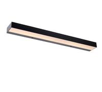 LUCIDE ALEXA - Lampada da parete per bagno, 1 x 8 W, 3000 K, IP44, colore: Nero