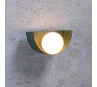 Lucide Applique Benni con paralume sfera di vetro, verde 45201/01/33