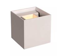 Lucide Applique con struttura in metallo cubica dal design moderno e diffusore a