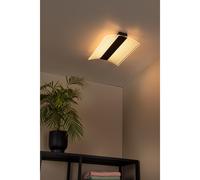 Lucide Applique da bagno a LED in metallo con diffusore in acrilico Aline Nero 1 [EEK: G]