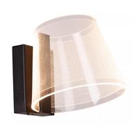 Lucide Applique da bagno a LED in metallo con diffusore in acrilico Korgis Nero [EEK: G]