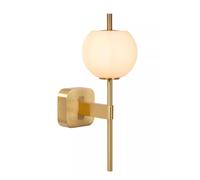 Lucide Applique da bagno in metallo con diffusore in vetro dal design moderno El