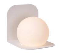 Lucide Applique da bagno in metallo con diffusore in vetro Davy Bianco 33W